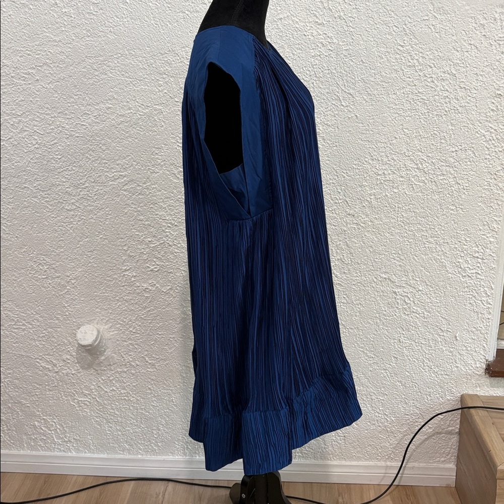 Anthropologie Blue Mini Dress Size Large - Picture 7 of 10